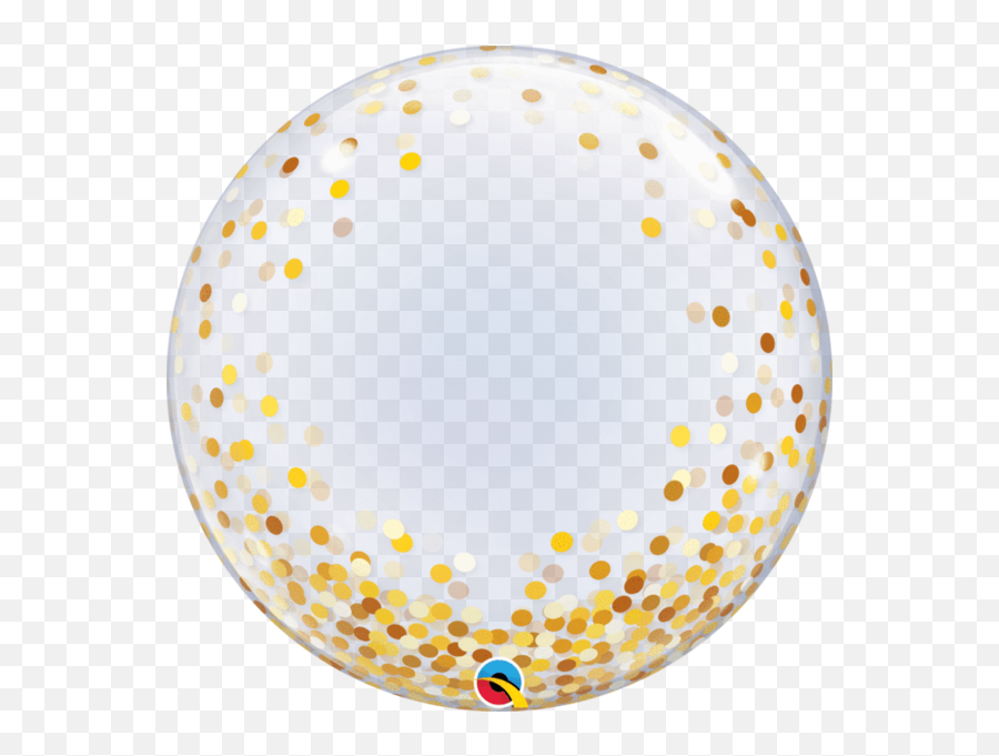 Products U2013 Tagged Confetti Gold U2013 City Balloons - Gold Confetti Bubble Balloon Emoji,Emoji Plastic Floaties Png