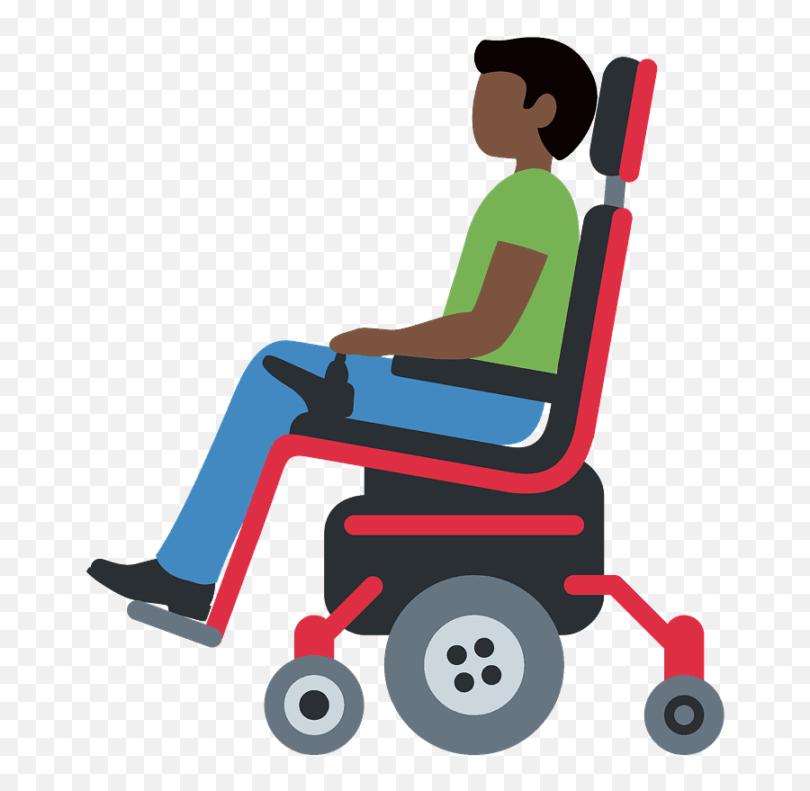 Person In Motorized Wheelchair Emoji Clipart Free Download - Man In Motorized Wheelchair Emoji,Chair Emoji