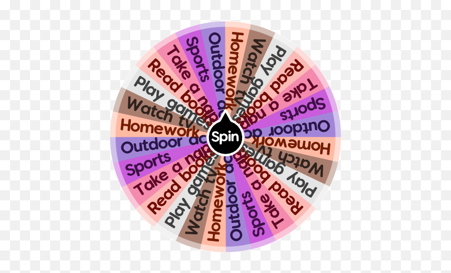 Random Things To Do When Bored Wheel - Dot Emoji,Esl Emotions Wheel