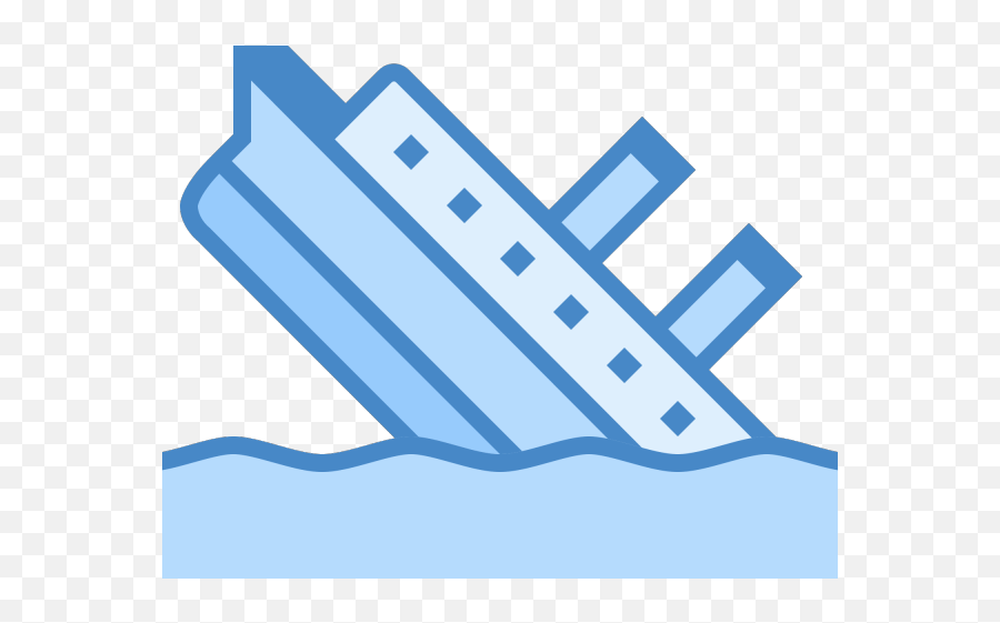 Sinking Ship Icon Transparent Png Image - Icon Titanic Png Emoji,Star Wars Ship Emojis
