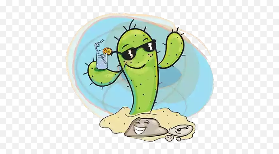 Cactus Stickers For Whatsapp And Signal Makeprivacystick - Stickers De Cactus Para Whatsapp Emoji,Binkies Emoticon