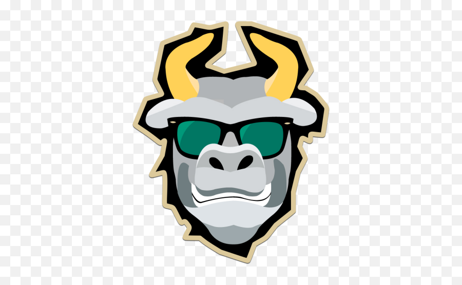 Cropped - Croppedsoflobullscomgoldtrimrockyheadlogo Emoji,Rocky In Emojis