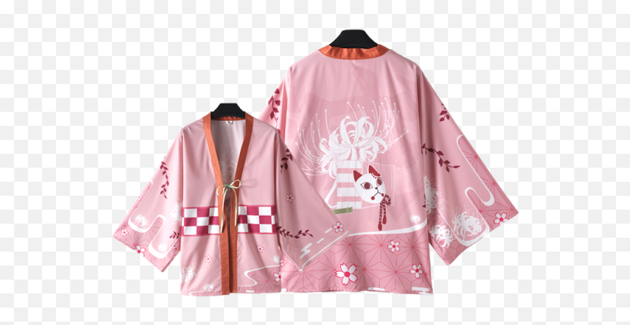 Demon Slayer Kimono Kimetsu No Yaiba Cosplay Kamado Nezuko Tanjirou Agatsuma Zenitsu Sleepwear Pajamas Coat Bathrobe Summer Tops Emoji,Emoji 1 Piece Sleeper Pajamas