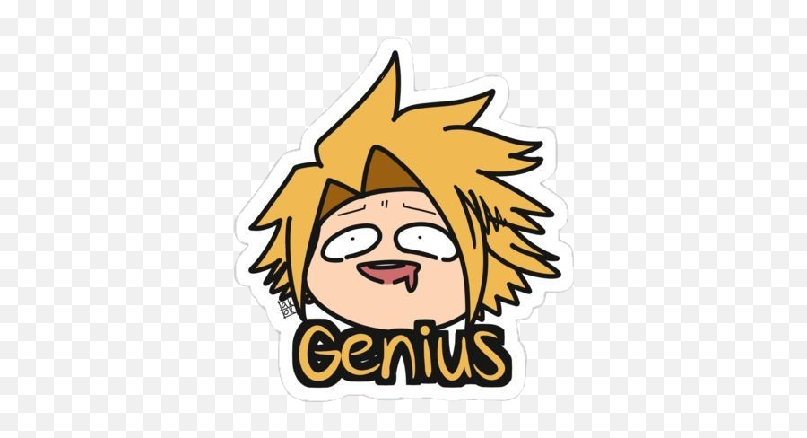 Denki Kaminari Sticker By Enthusiastic Maniac - Bnha Stickers Emoji,Enthusiastic Emoji