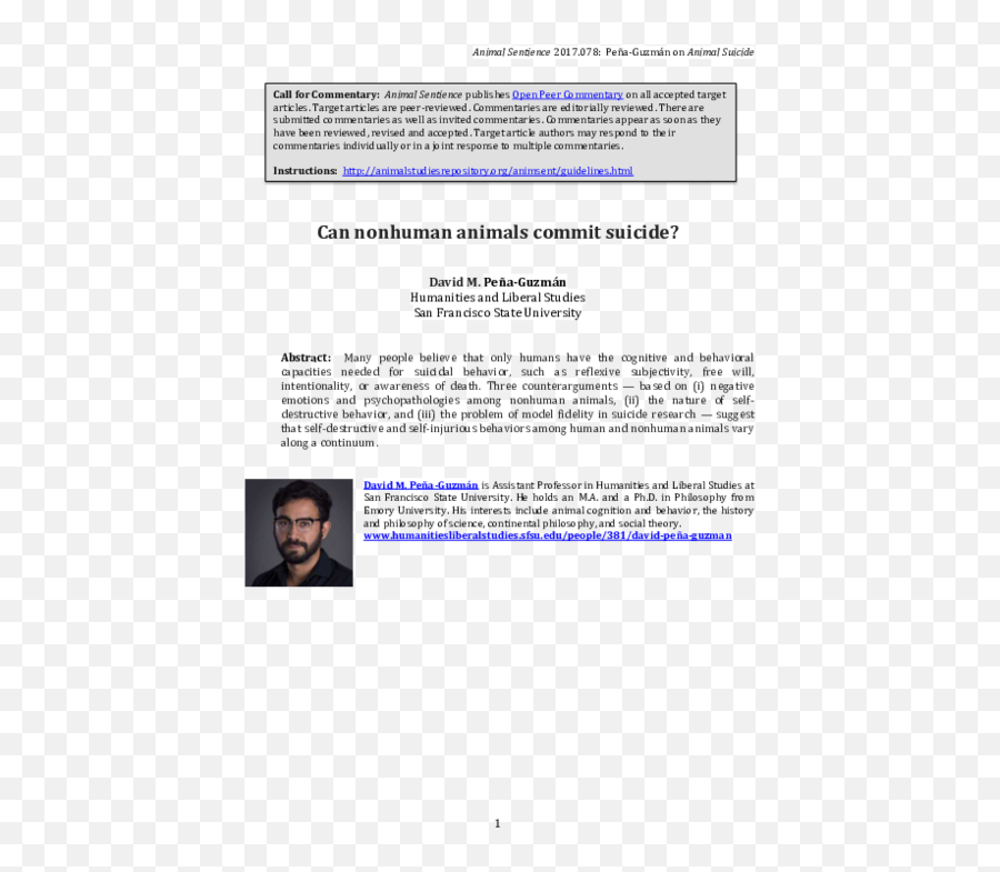 Pdf Can Nonhuman Animals Commit Suicide David M Pena Emoji,Animals That Represent Negative Emotions Pdf Can Nonhuman Animals Commit Suicide David M Pena Emoji,Animals That Represent Negative Emotions