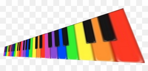 Colorful Piano Keys Psd Official Psds - Piano Teclas Colorida Png Emoji,Piano Emoji Png