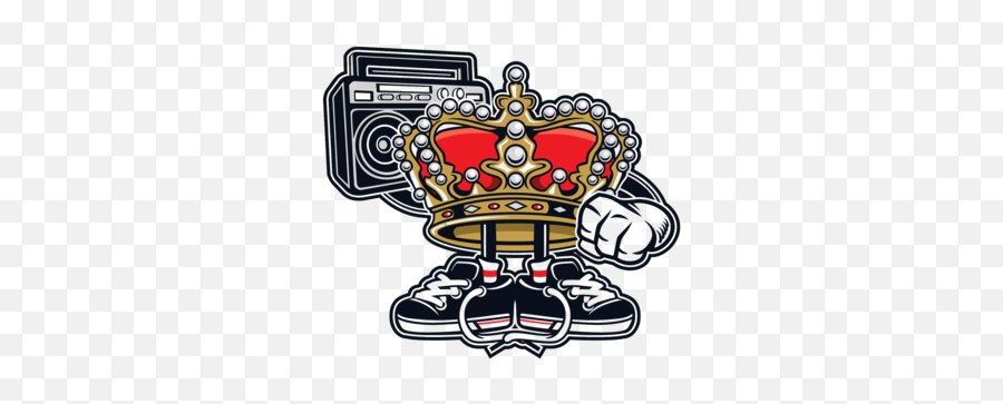 Vintage Street King Boombox Gangsta T - Shirt Emoji,Boombox Emoji