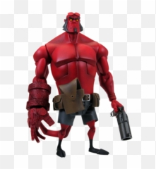 Hellboy - Animatedactionfigurepng 429465 Animation Hell Boy In Shorts Emoji,Yoda Emoji Copy Paste