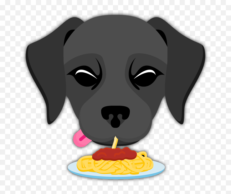 Black Labrador Emoji Blacklabsmatter Send Your Friends - Retriever Spaghetti Cartoon,Spaghetti Emoji