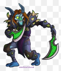 Wow Chibi Troll Rogue By Divinetofu - Wow Chibi Art Emoji,Troll Doll Emoji