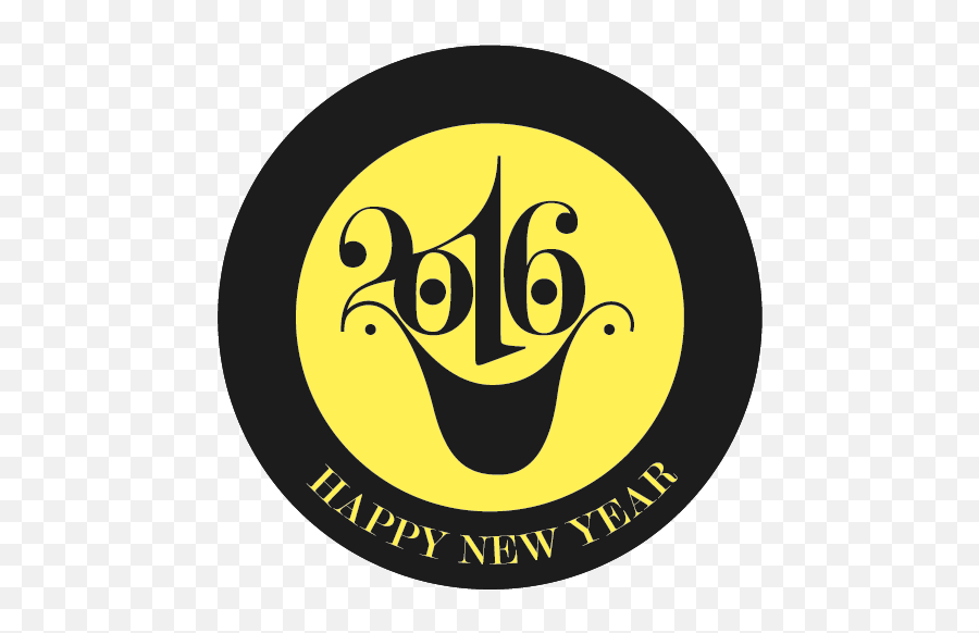 2016 Smiley Face Logo U0026 Greeting On Behance - Happy Emoji,Happy New Year 2016 Emoticon