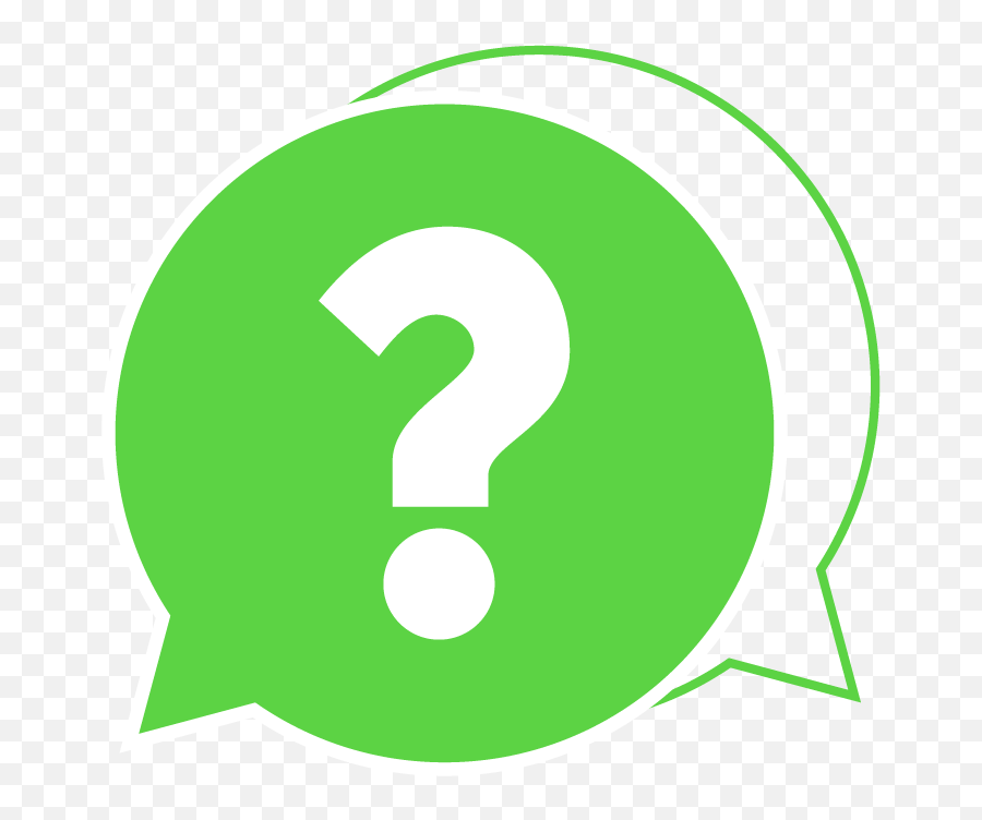 Green Question Mark And Speech Bubble - Question Mark Emoji,Question Mark Emoji Png