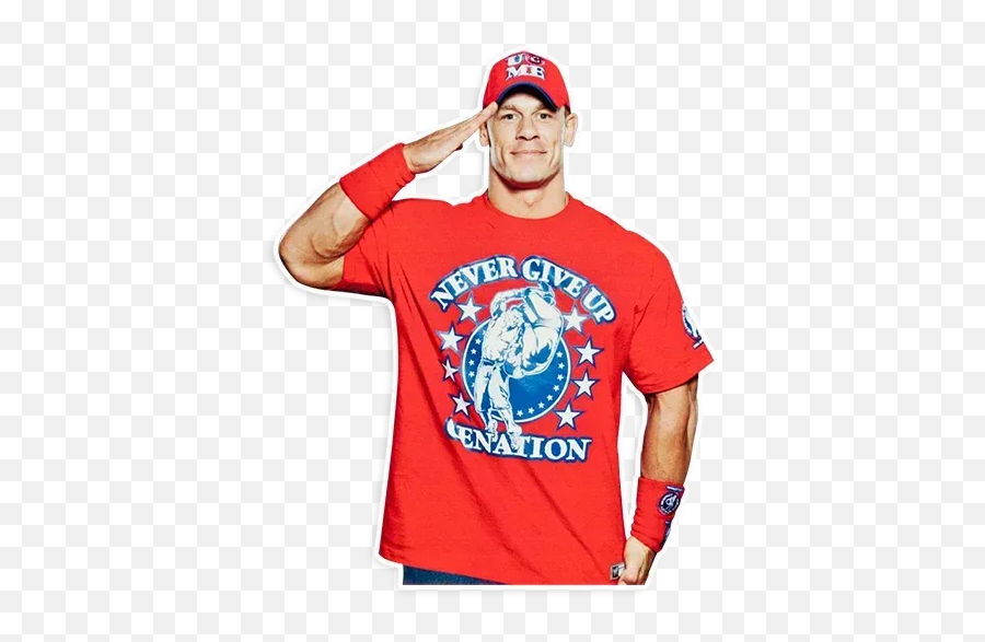 John Cena Whatsapp Stickers - John Cena Red Png Emoji,John Cena Emoji