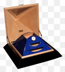 Blue New Le Veil Pyramid Humidor Nozztracom - Folding Emoji,Huffy Emoji