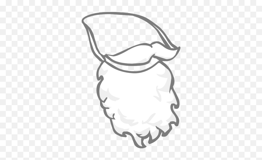 Santa Beard Club Penguin Wiki Fandom - Cartoon White Beard Png Emoji,Beard Emojis