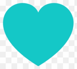 Free Blue Heart Transparent Background - Teal Heart Emoji,Colored Heart Emoji