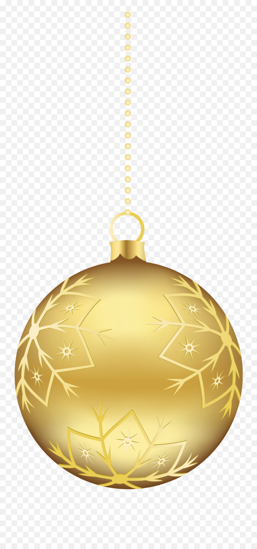 Christmas Ornament Gold Clip Art - Hanging Golden Balls Png Emoji,Emoji Christmas Balls