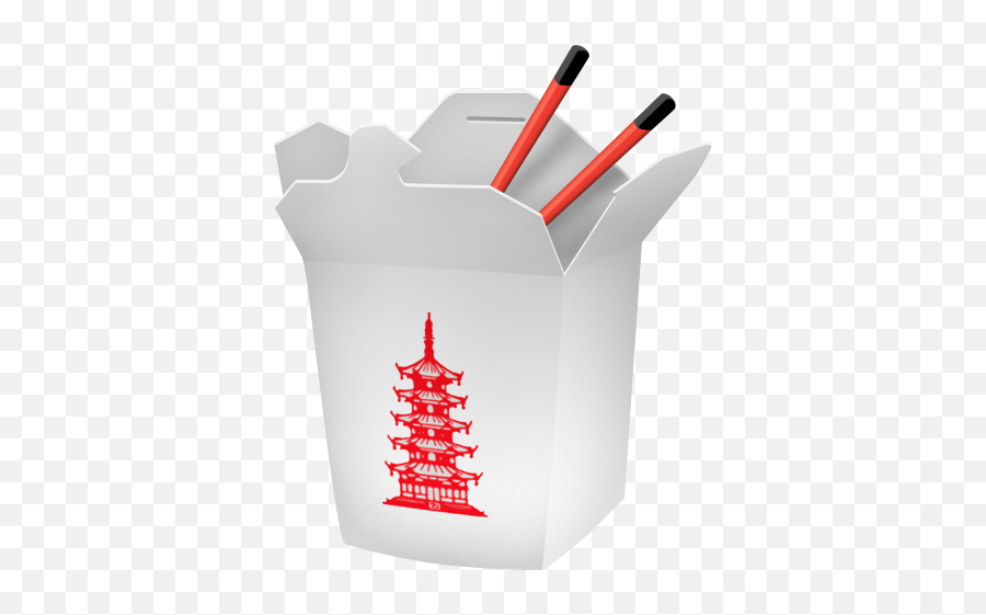 Takeout Emoji - Transparent Chinese Takeout Box,Emoji Window Stickers