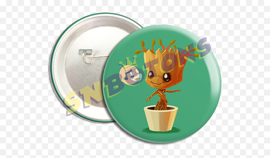 Boton - Groot Emoji,Baby Groot Emoji