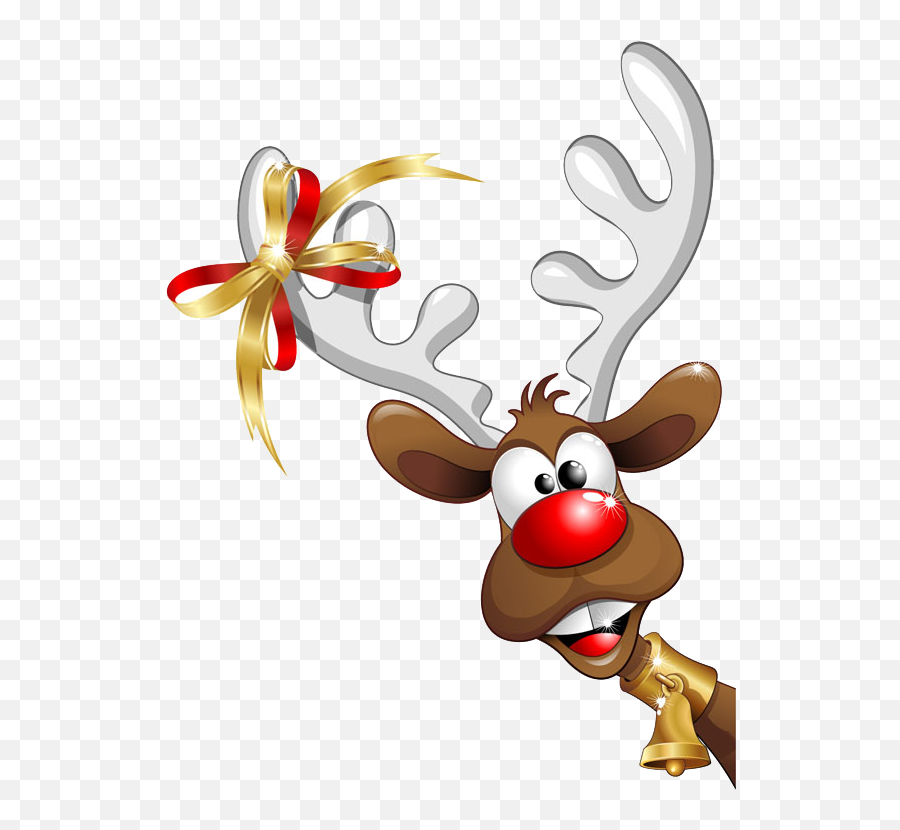 Download Humour Claus Christmas Santa Reindeer Png Image - Xmas And New Year Opening Hours Emoji,Xmas Reindeer Emoticon