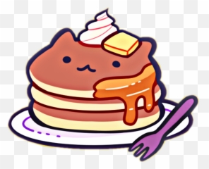 Pancakes Sticker Challenge On Picsart - Kawaii Pancake Cat Emoji,Pancake Designs Emojis