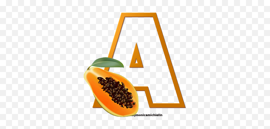 Alphabets - Transparent Background Papaya Png Emoji,Papaya Emoji
