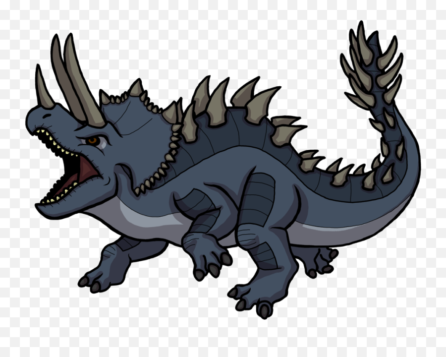 Atom Kaiju File - Triceratops Dragon Clipart Full Size Dragon Triceratops Emoji,Emoji Movie Atom