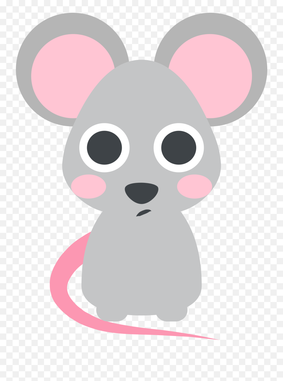 Mouse Emoji Clipart - Pink Mouse Cartoon Png,Mouse Emoji