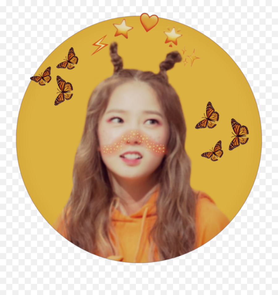 Yujin Clc Circle Saveclc Sticker By - U2071 Emoji,Brown Hair Emojis