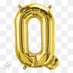 16 Letter - Q Gold Shape Qualatex Foil Balloon North Foil Balloon Letter Q Emoji,Emoji Movie Pen Pineapple