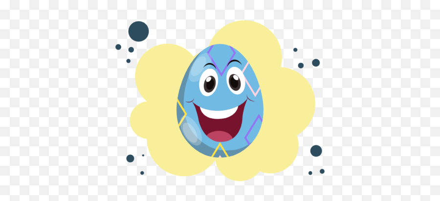 Easter Bunny Egg Funny - Happy Emoji,Egg Emoticon Facebook Text