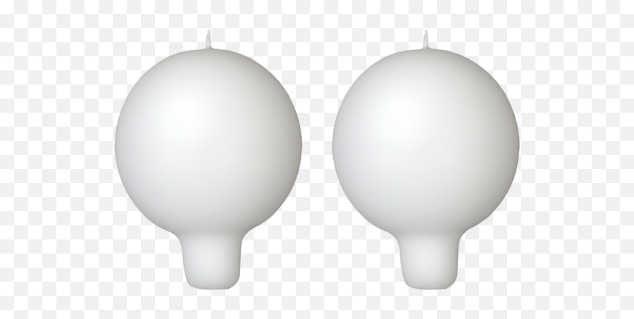 Finnish Footed Ball Candle White - Compact Fluorescent Lamp Emoji,Emotions Revealed Candle