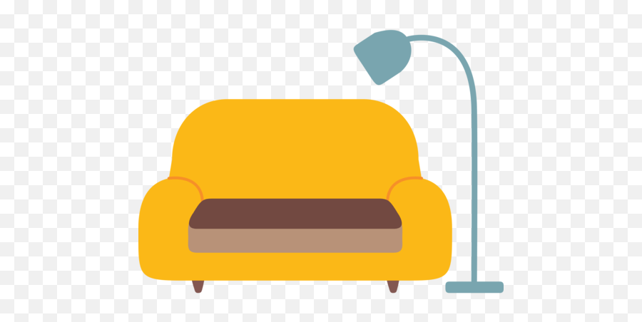 Sofa And Lamp - Emoji Couch,Ufe0f Emoji