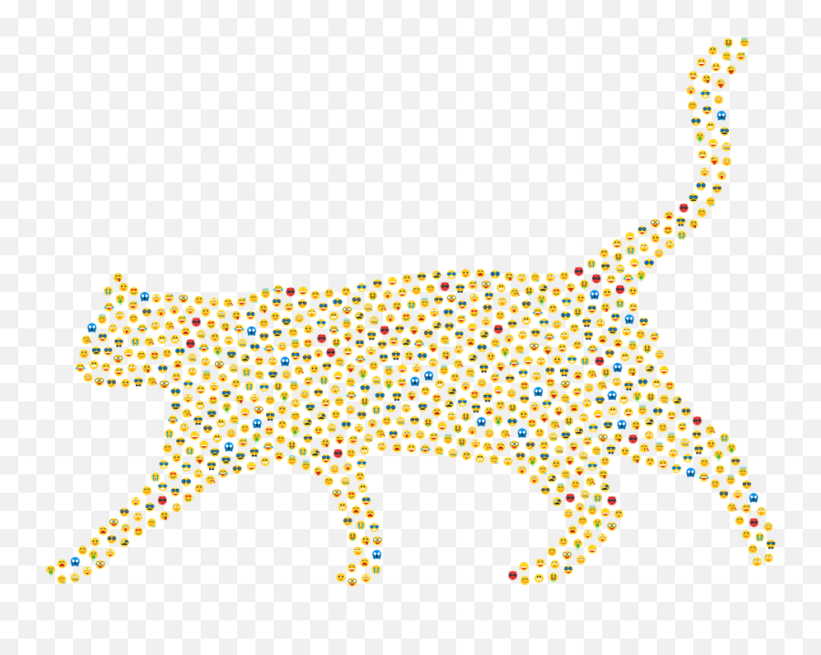 Cat Emoji Emoticons - Free Vector Graphic On Pixabay No F Yayoi Kusama,Kitty Emoji