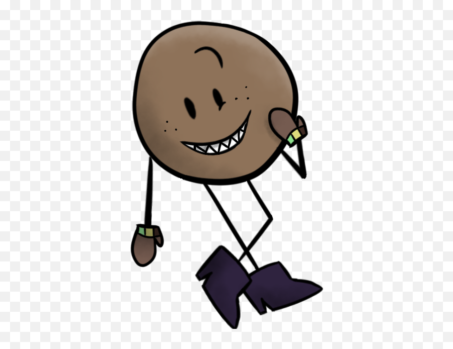 Brown Ball - Happy Emoji,Side Glance Emoticon