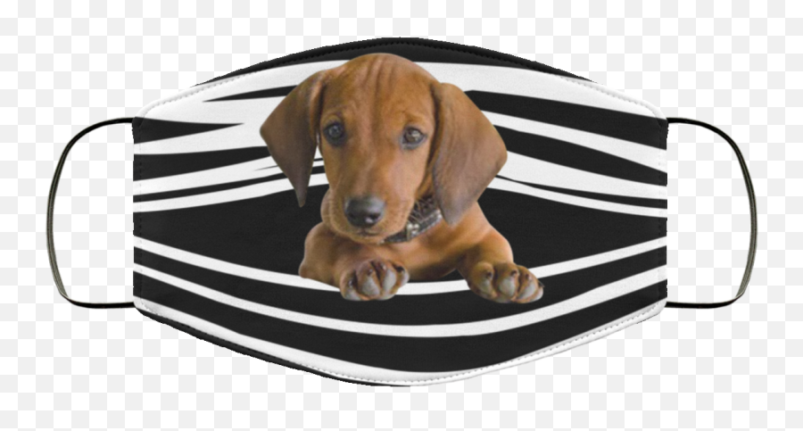 Dachshund Stripes Face Mask Emoji,Dachshund Emoticon Facebook