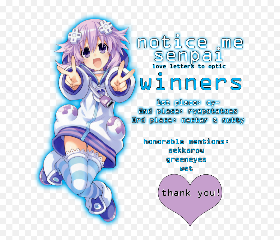 Contest Winners2017 Notice Me Senpai - Community News Emoji,Emotion Senpai