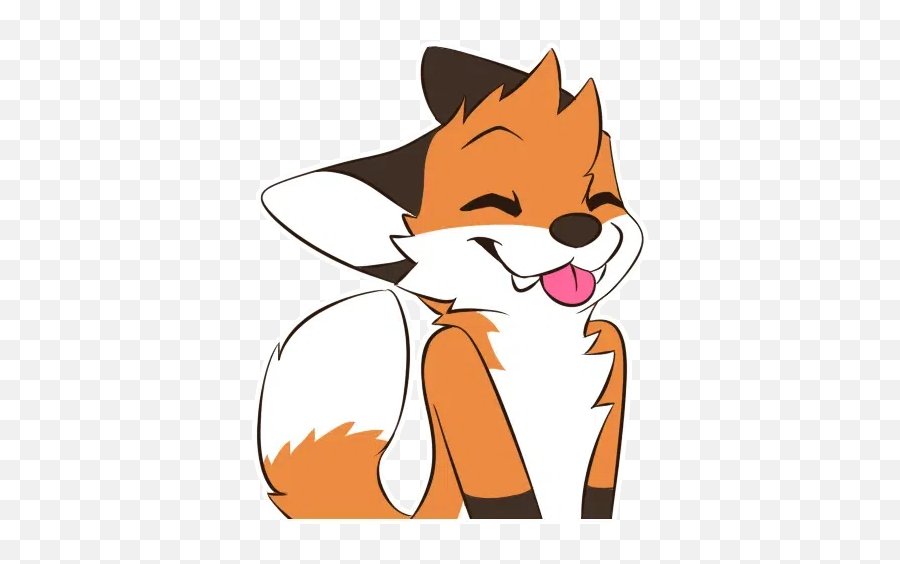 Foxy Sticker Pack - Stickers Cloud Emoji,Sleeping Fox On Car Facebook Sticker Emojis