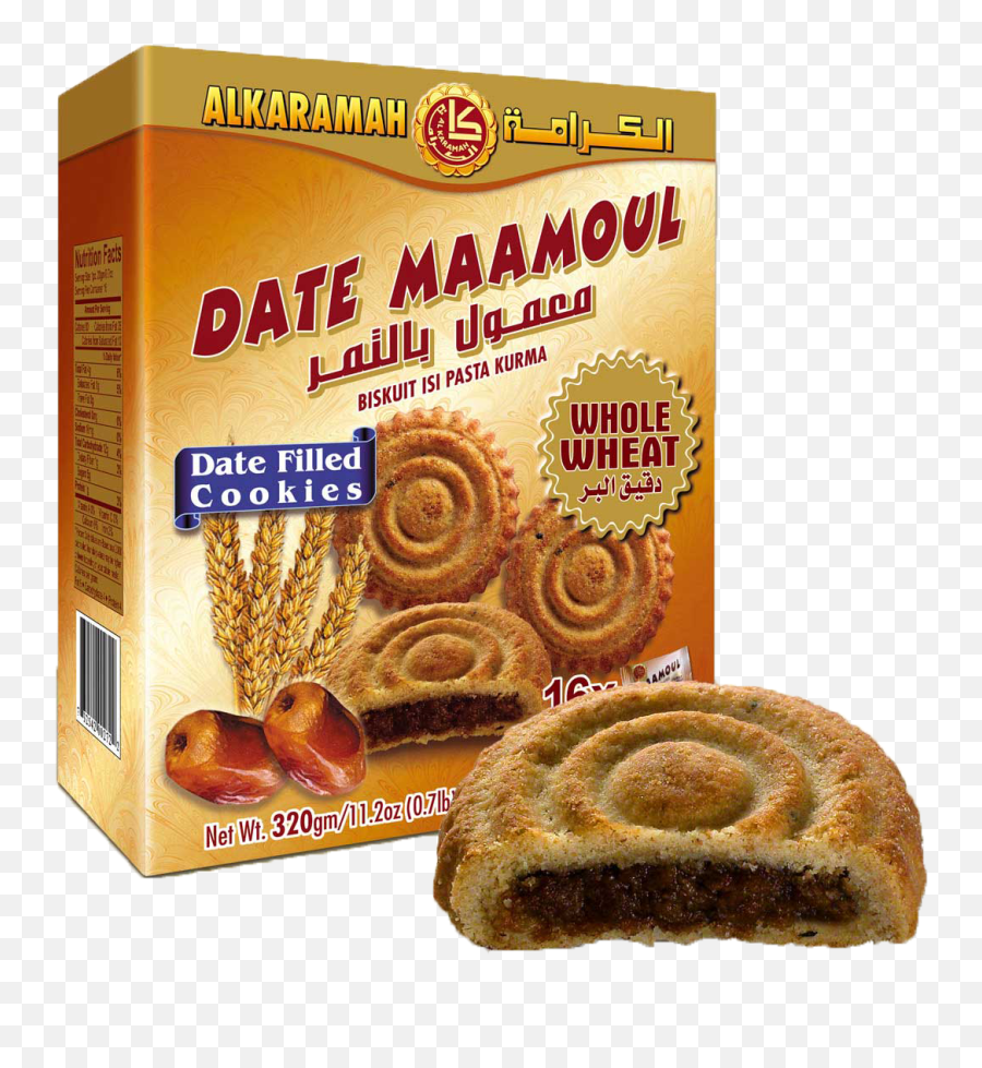 Alkaramah Maamoul Date - Whole Wheat 20x320g Recommended Retail Price 399 Upc 732542002722 Emoji,Christmas Eemoji Pasta