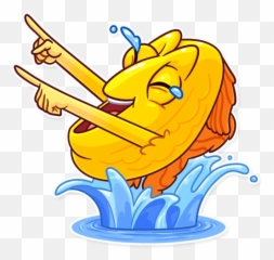 Gold Fish - Telegram Sticker English Emoji,New Emoji Telegram