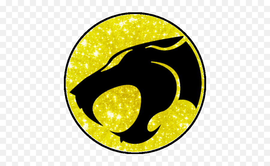Yellow Glitter Thundercats Sticker - Yellow Glitter Emoji,Sparkle Emoji Facebook