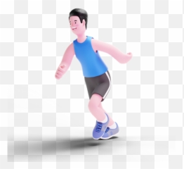 Premium Male Runner Running 3d Illustration Download In Png Emoji,Man Running Emoji