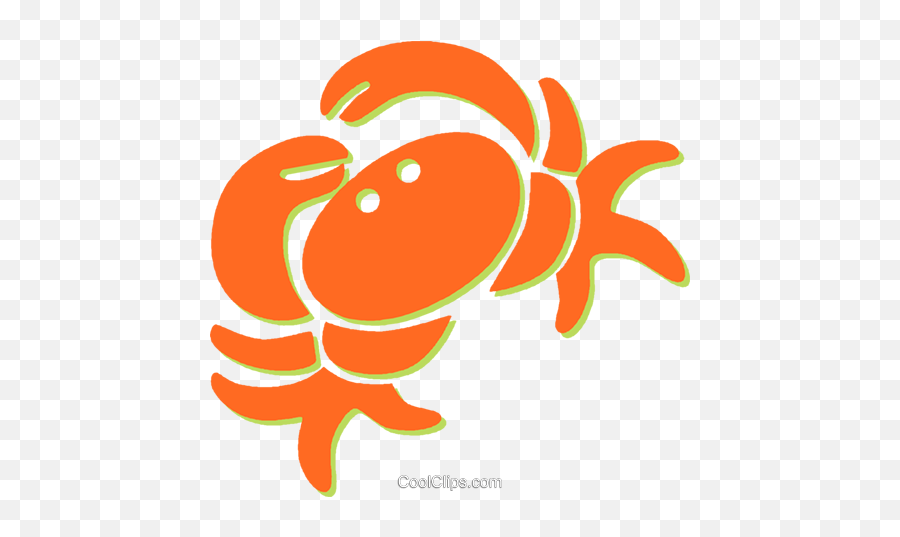 Crab Royalty Free Vector Clip Art Illustration - Vc031285 Emoji,Emoticon Lobster