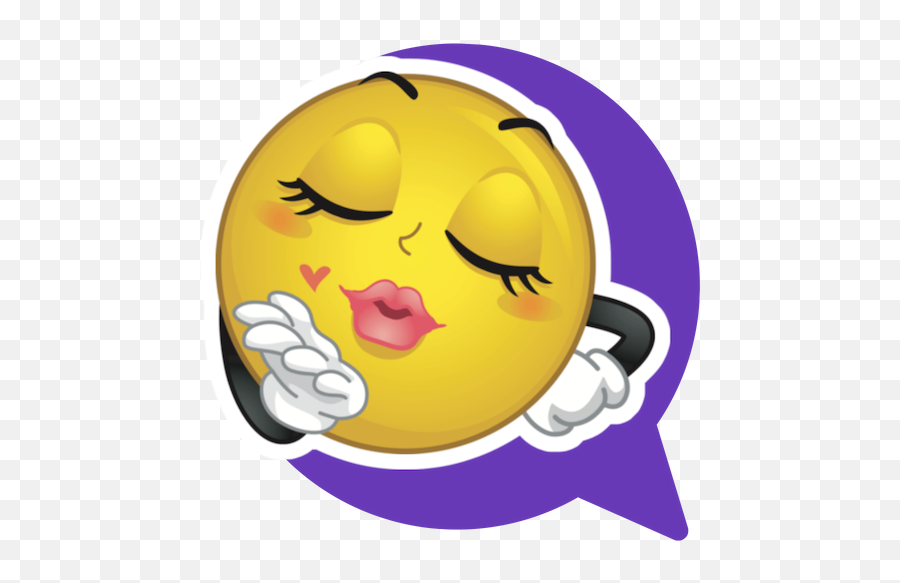 Best Love Stickers For Whatsapp - Wastickerapps With Text Emoji,Flying Kiss Emoji