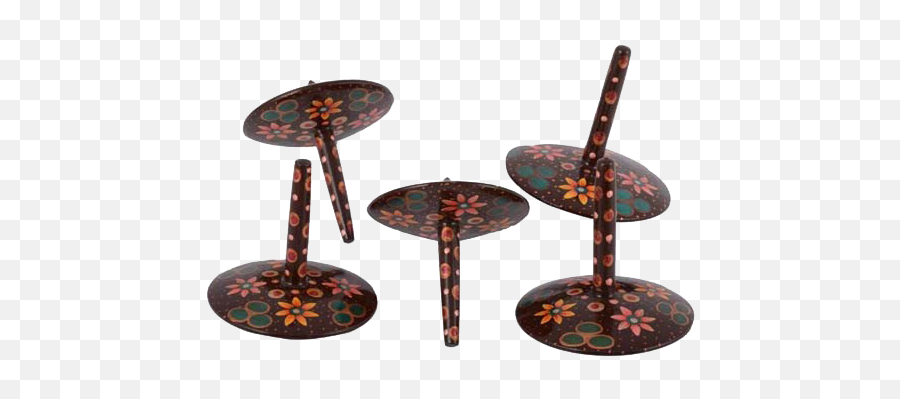 Buy Floral Hand Painted Spinning Top L - Cymbal Emoji,Cymbal Emoji