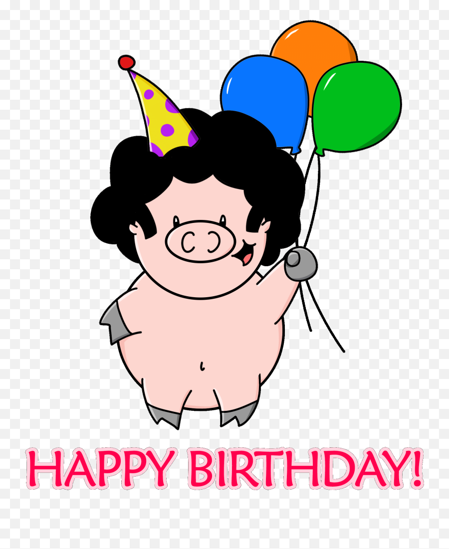 Celebrate Happy Birthday Sticker By Afro Pig For Ios - Happy Birthday Sticker Pig Emoji,Best Birthday Emoji