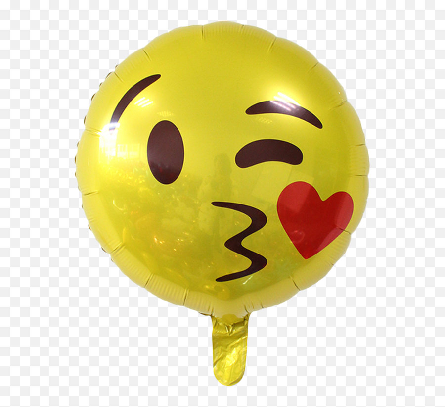 Emoji Kiss - 18 Emoji Foil Balloon,Kiss Emoji