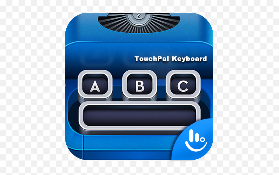 Blue Typewriter Keyboard Theme Apk Emoji,Touchpal Emoji