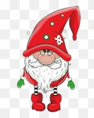 Gnome Gnomes Elf Elves Sticker By Cati Browning - Cute Gnomes Drawings Emoji,Gnome Emoji