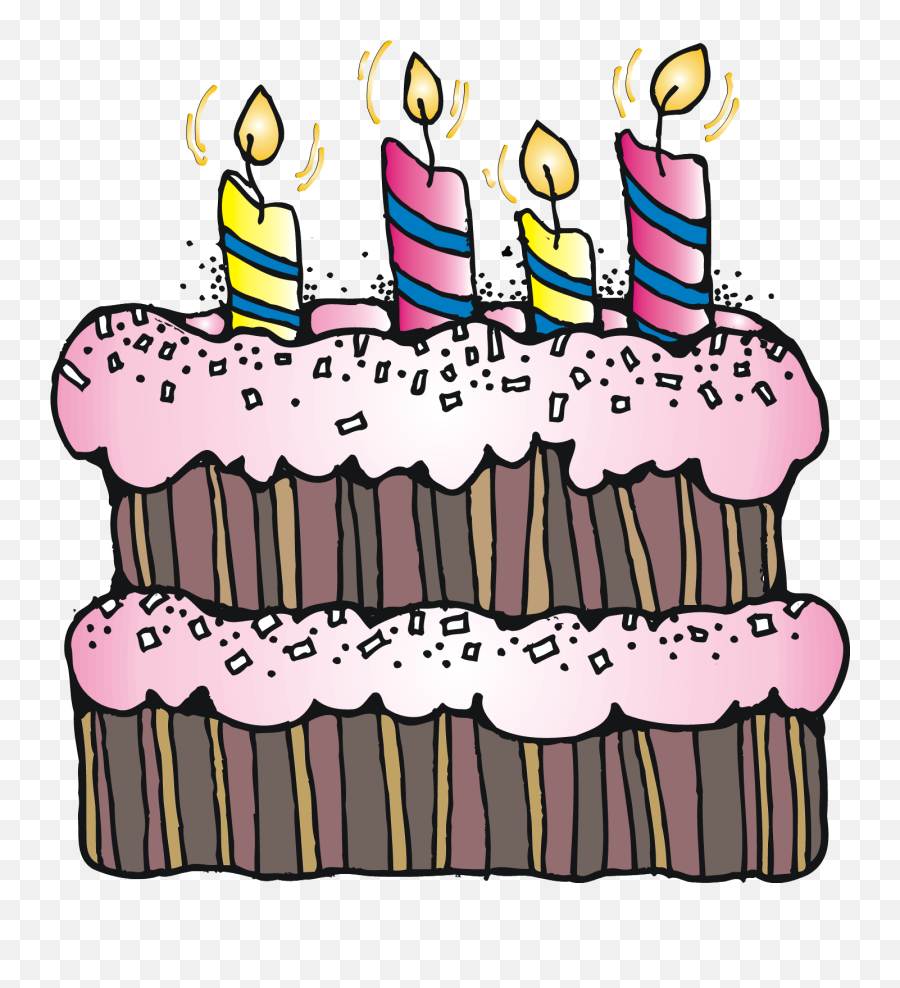 June Clipart Birthday Cake June Birthday Cake Transparent - 4th Birthday Cake Clipart Emoji,Emoji Cake Pop